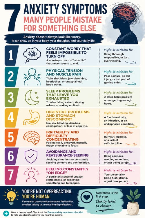 7 Common Anxiety Symptoms That Often Go Unrecognized